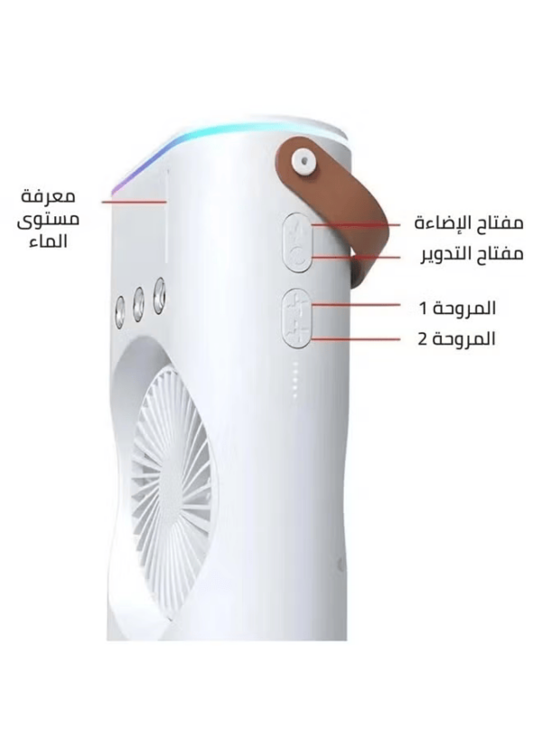 ⁦• مروحة رذاذ مزدوجة⁩ - الصورة ⁦4⁩